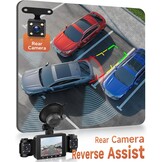 4-Kanaals Dashcam 360° Auto - FHD 1080p - 29% Korting