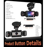 4-Kanaals Dashcam 360° Auto - FHD 1080p - 29% Korting