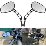 Zwarte Motor Spiegel Set 8mm voor Harley Davidson - 29% Korting