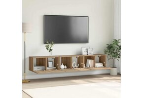 Bruine TV-kast van Bewerkt Hout - 60x30x30 cm (34% Korting)