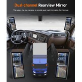 Spiegel Dashcam met 2 Achteruitrijcamera's - 30% Korting
