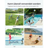 Verstelbaar Sportnet - Blauw - 300cm - 33% Korting