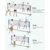 Verstelbaar Sportnet - Blauw - 300cm - 33% Korting