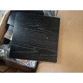 vidaXL Luidspreker Standaards met Plank (2 stuks) Zwart Eiken - 53% Korting