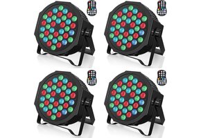 4x Draadloze LED Podiumspots Oplaadbaar - 35% Korting!