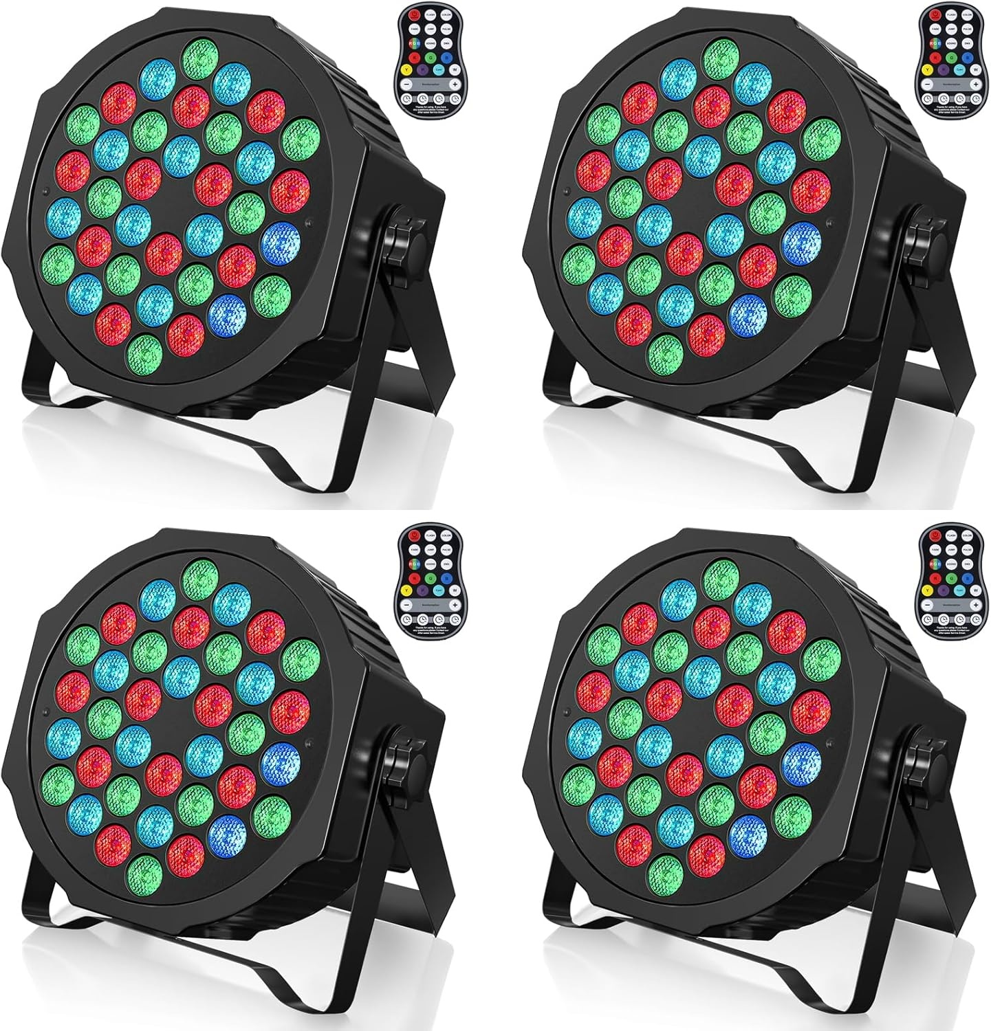 4x Draadloze LED Podiumspots Oplaadbaar - 35% Korting!