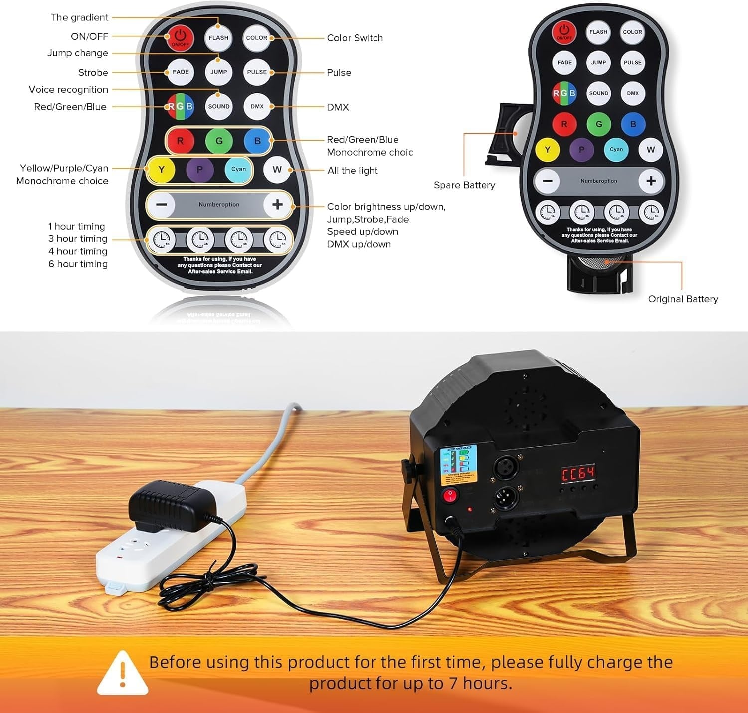 4x Draadloze LED Podiumspots Oplaadbaar - 35% Korting!