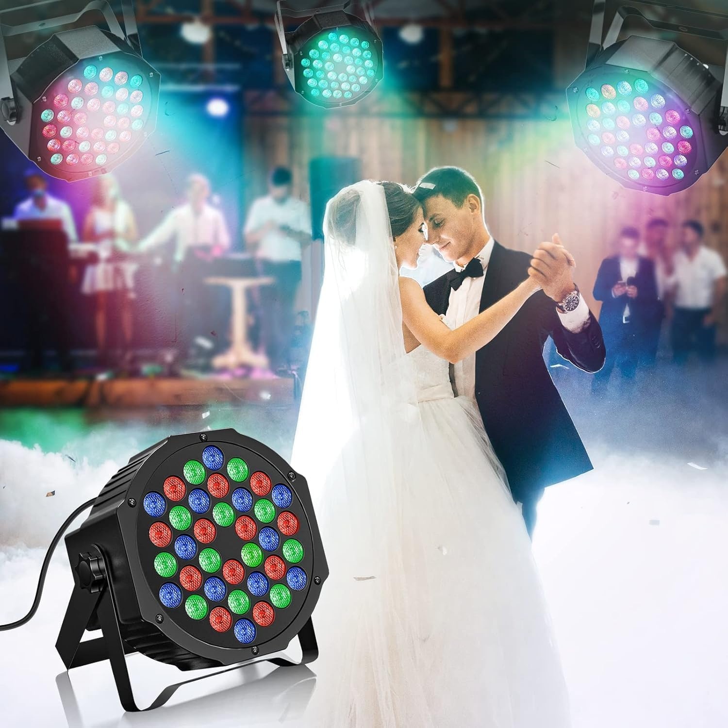 4x Draadloze LED Podiumspots Oplaadbaar - 35% Korting!