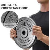 Gietijzeren Halterschijven Set (2,5cm) - 1,25kg t/m 10kg - 34% Korting!