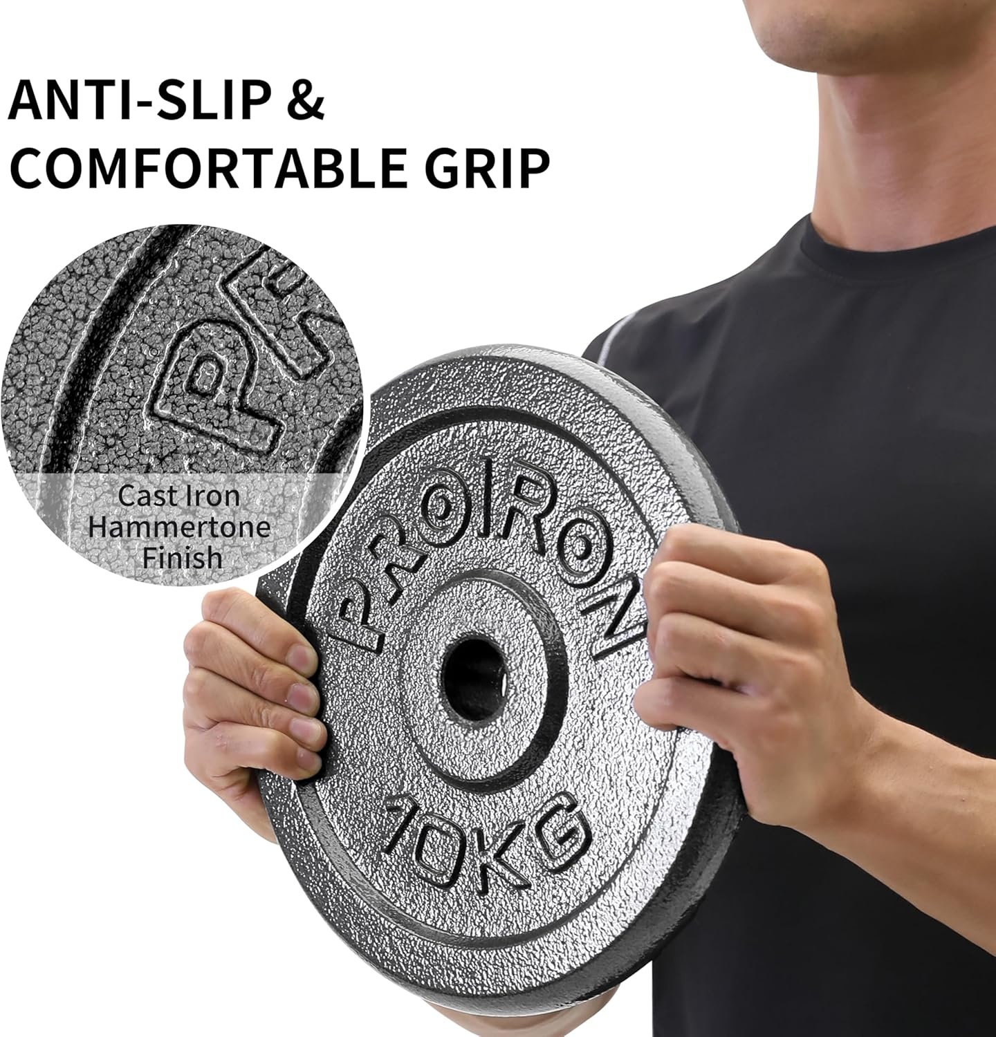 Gietijzeren Halterschijven Set (2,5cm) - 1,25kg t/m 10kg - 34% Korting!