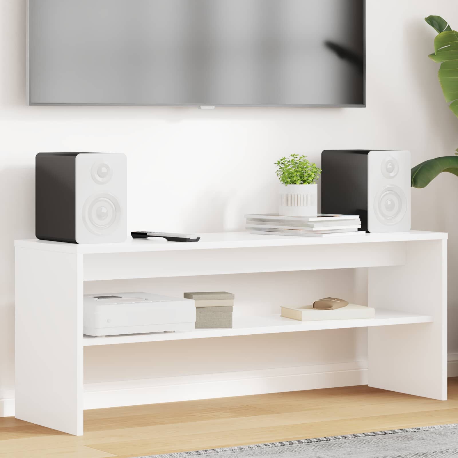 Moderne TV-kast Wit 100x30x40cm - 33% Korting