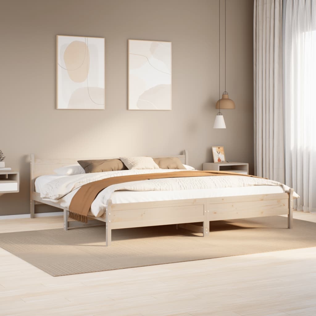 Massief Grenenhouten Bedframe 180x200cm - 35% Korting