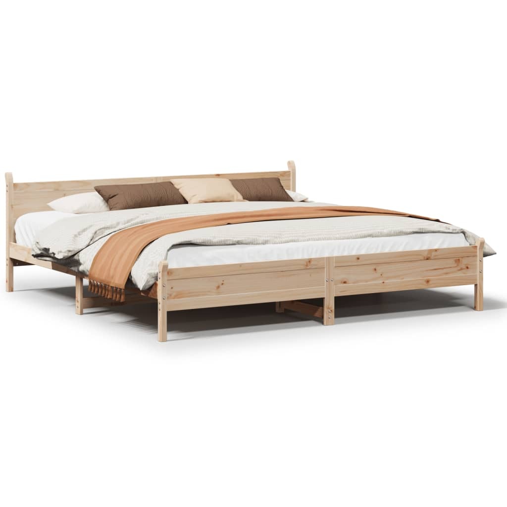Massief Grenenhouten Bedframe 180x200cm - 35% Korting