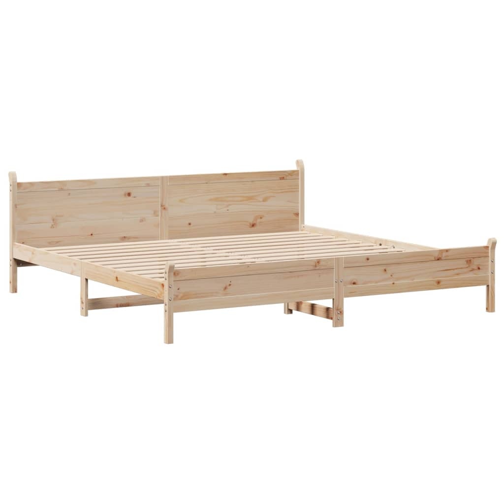 Massief Grenenhouten Bedframe 180x200cm - 35% Korting