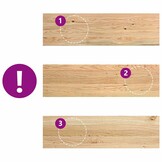 vidaXL Traptreden 4 st 90x25x2 cm onbehandeld massief eikenhout