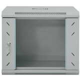 vidaXL Netwerk kabinet met opslag Grijs 53 x 45 x 45 cm Staal