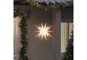 vidaXL Kerststerlicht Inklapbaar Wit - 81% Korting