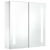vidaXL Badkamerkast met spiegel en LED 60x14x62 cm