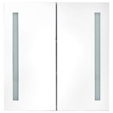 vidaXL Badkamerkast met spiegel en LED 60x14x62 cm