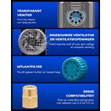 ORION MOTOR TECH 7,6 L Vacuümkamer met Pompkit, 3,5 cfm Vacuümpomp en Kamerkit met Gehard Glazen Deksel, Vacuümontgassingskamerkit voor het Stabiliseren van Houtontgassingssiliconenhars