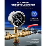 ORION MOTOR TECH 7,6 L Vacuümkamer met Pompkit, 3,5 cfm Vacuümpomp en Kamerkit met Gehard Glazen Deksel, Vacuümontgassingskamerkit voor het Stabiliseren van Houtontgassingssiliconenhars