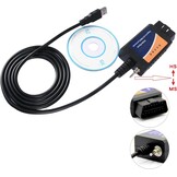 for-Scan ELM 327 MS HS OBD2 USB Elmconfig OBD-adapter met MS-CAN/HS-CAN schakelaar,