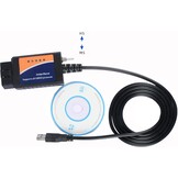 for-Scan ELM 327 MS HS OBD2 USB Elmconfig OBD-adapter met MS-CAN/HS-CAN schakelaar,