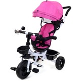 Driewieler buggy multifunctioneel - Roze kap - meegroeiend