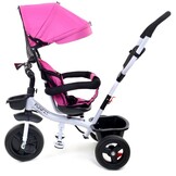 Driewieler buggy multifunctioneel - Roze kap - meegroeiend