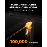 ErGear Elektrisch Zit-Sta Bureau - 160 x 80 cm - 100 kg Draagvermogen Hoogte Verstelbaar Bureau met Geavanceerde Borstelloze Motor, Stille Werking, Robuust Metalen Frame