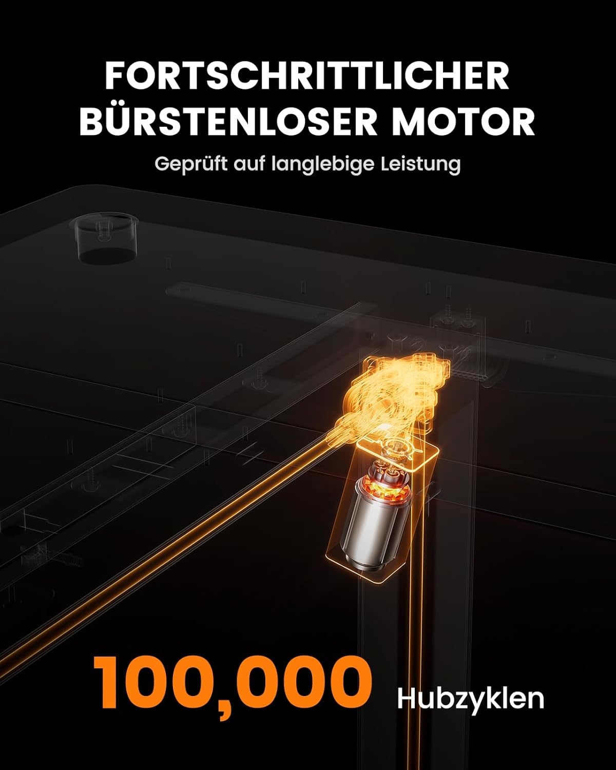 ErGear Elektrisch Zit-Sta Bureau - 160 x 80 cm - 100 kg Draagvermogen Hoogte Verstelbaar Bureau met Geavanceerde Borstelloze Motor, Stille Werking, Robuust Metalen Frame