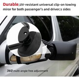 Universele Sleepspiegel met Dubbele Lens - Zwart (76% Korting)