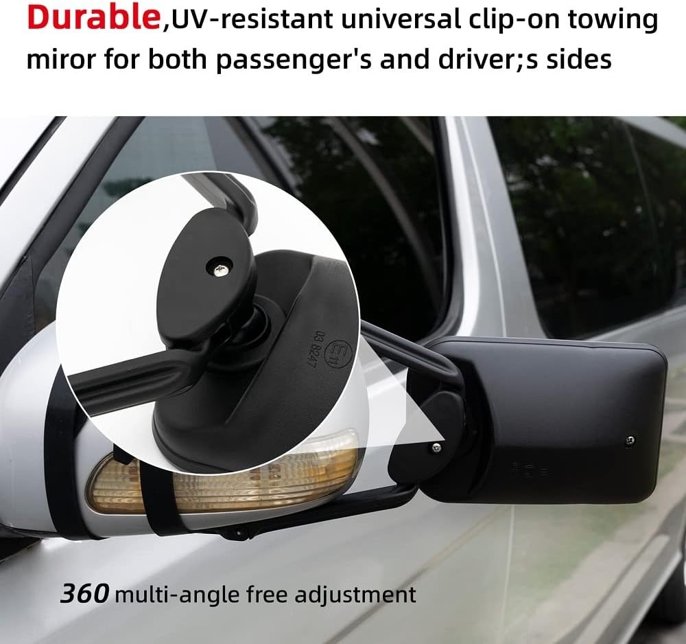 Universele Sleepspiegel met Dubbele Lens - Zwart (76% Korting)