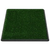 vidaXL Huisdierentoiletten 2 st met bak en kunstgras 76x51x3 cm groen