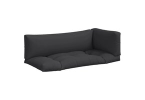 Palletkussens Set (3 stuks) - Zwart met 34% Korting