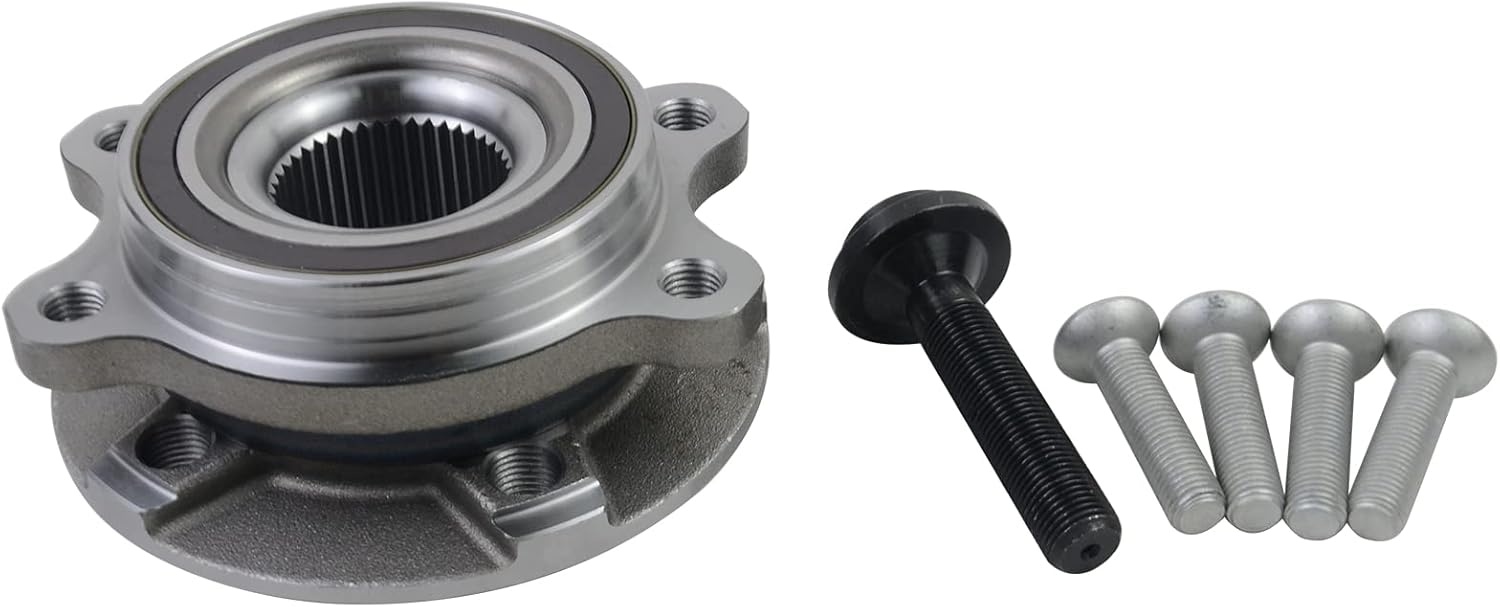 Voorwiellagerset wiellagers met wielnaaf compatibel met A4 A5 A6 A7 A8 Q5 2007-2018 8K2 B8 C7 4G5 4HL 8RB 8K0407613B 4H0498625B