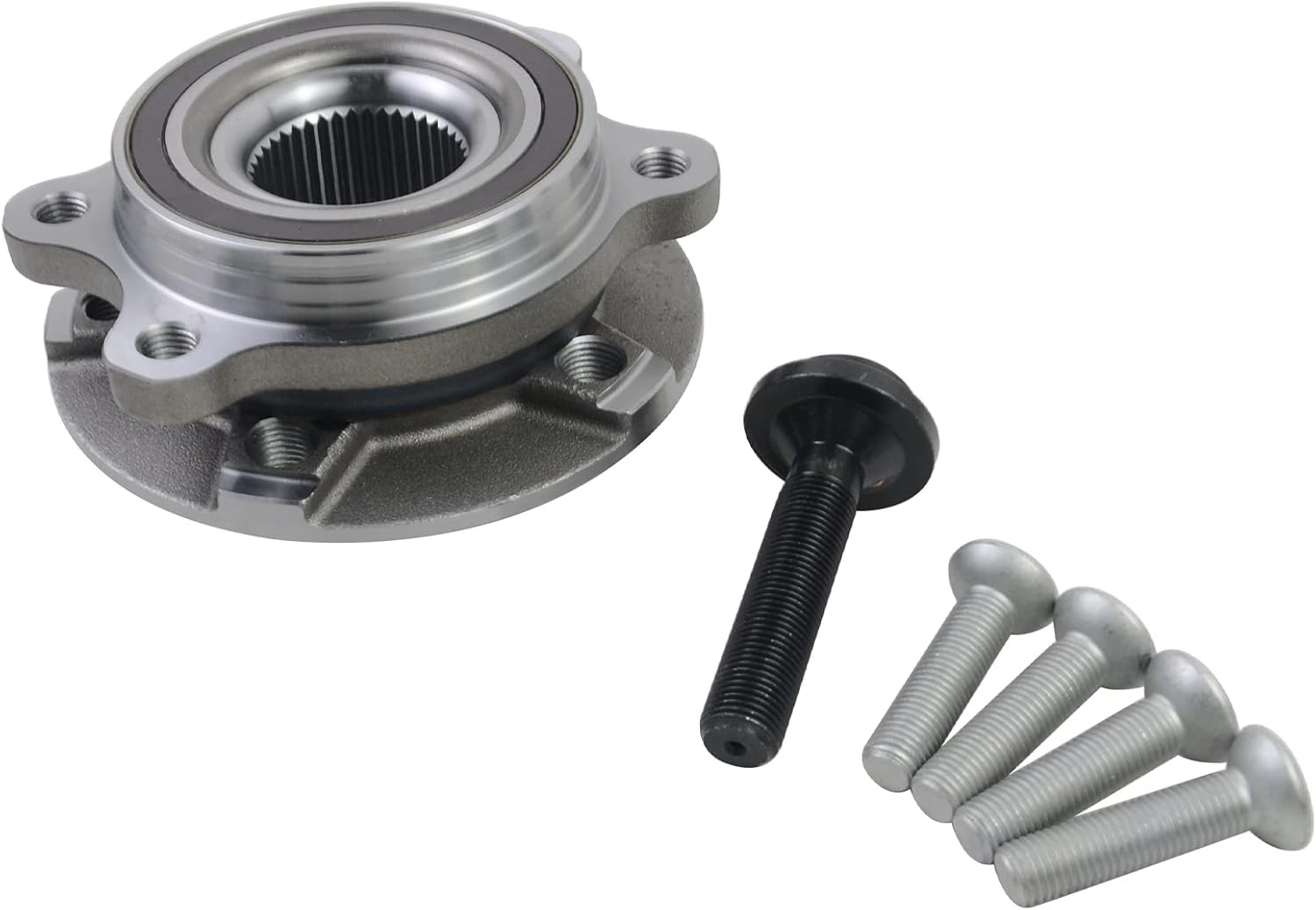 Voorwiellagerset wiellagers met wielnaaf compatibel met A4 A5 A6 A7 A8 Q5 2007-2018 8K2 B8 C7 4G5 4HL 8RB 8K0407613B 4H0498625B
