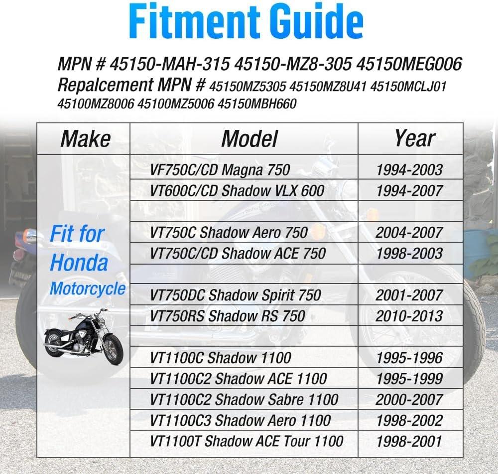 Remklauw voor Vork Honda Shadow VT600/VT750/VT1100 & Magna VF750 Zwart