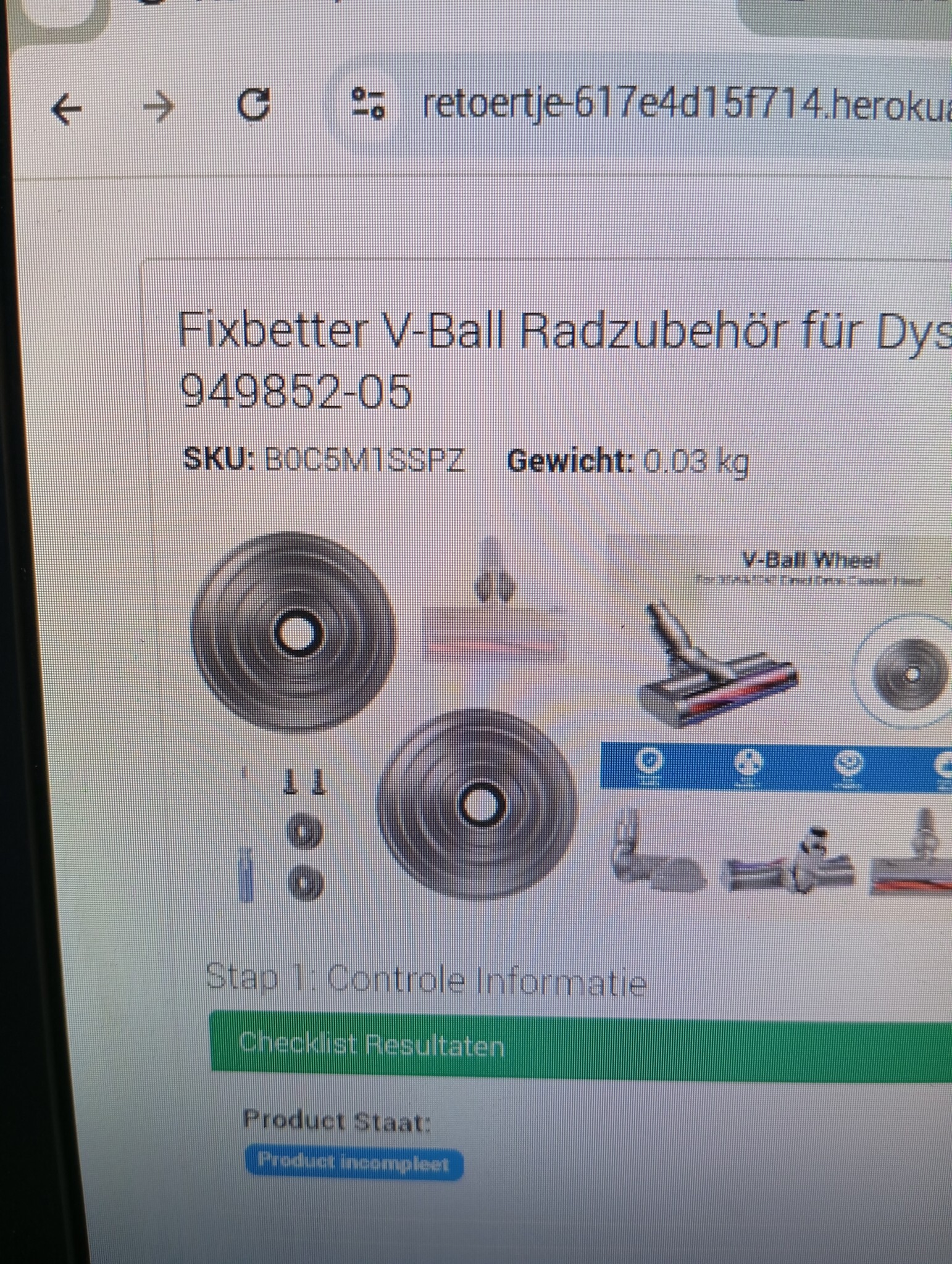 V-Ball Wiel Accessoires voor Dyson V6 V7 V8 V10 V12 DC58 DC59 DC62 DC74 Draadloze Stofzuiger 35W 50W Direct Drive Cleaner Hoofd Wielen Vervangende Onderdelen 968266-02 & 949852-05