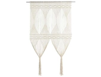 vidaXL Gordijn macramé 140x240 cm katoen