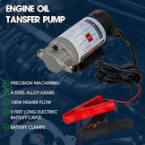 YaoFaFa 12V 100W Elektrische Oliepomp / Vloeistofafzuiger met Slang en Koffer