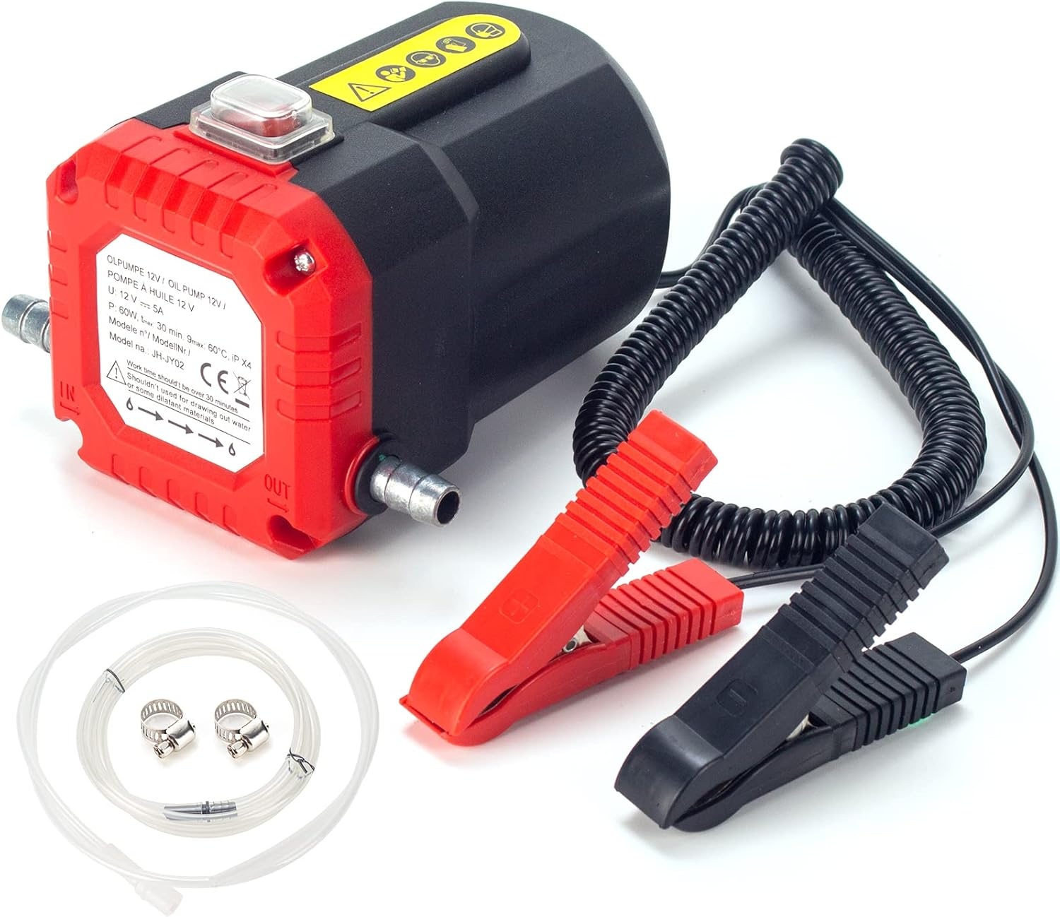 YaoFaFa 12V 100W Elektrische Oliepomp / Vloeistofafzuiger met Slang en Koffer