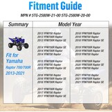 Remklauw achter geschikt voor Yamaha YFZ450 / YFZ450R / YFZ450X 2006-2021, Raptor 700 / 700R 2013-2021 met Remblokken