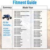 Remklauw achter geschikt voor Yamaha YFZ450 / YFZ450R / YFZ450X 2006-2021, Raptor 700 / 700R 2013-2021 met Remblokken