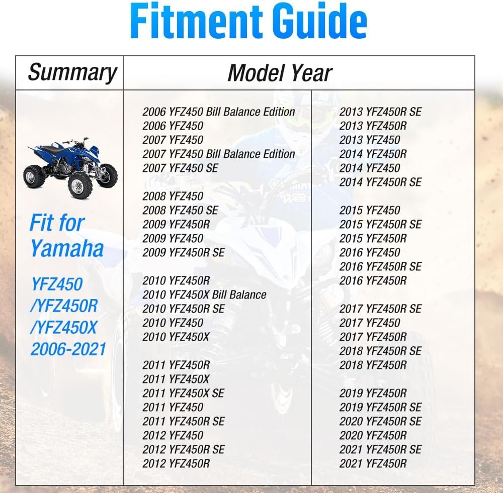 Remklauw achter geschikt voor Yamaha YFZ450 / YFZ450R / YFZ450X 2006-2021, Raptor 700 / 700R 2013-2021 met Remblokken