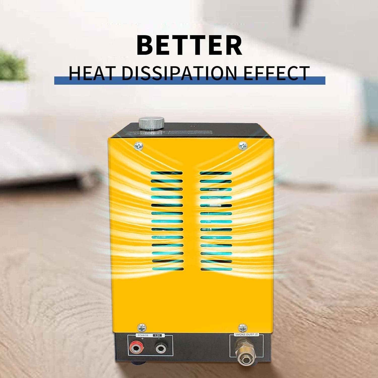 SOLARY SD302 Auto Rookmachine met Drukindicator voor Lekdetectie - DC12V, Geel