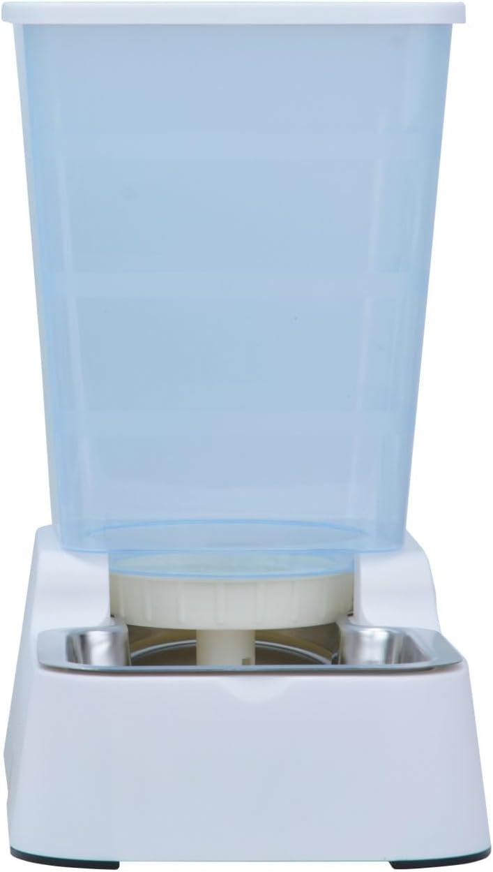 5L Automatische Drinkbak voor Honden en Katten met RVS Kom - Wit