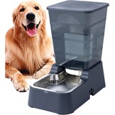 5L Automatische Drinkbak voor Honden en Katten met RVS Kom - Wit