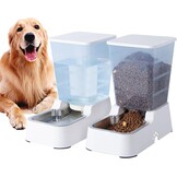 5L Automatische Drinkbak voor Honden en Katten met RVS Kom - Wit