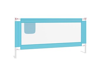 vidaXL Bedhekje peuter 190x25 cm stof blauw